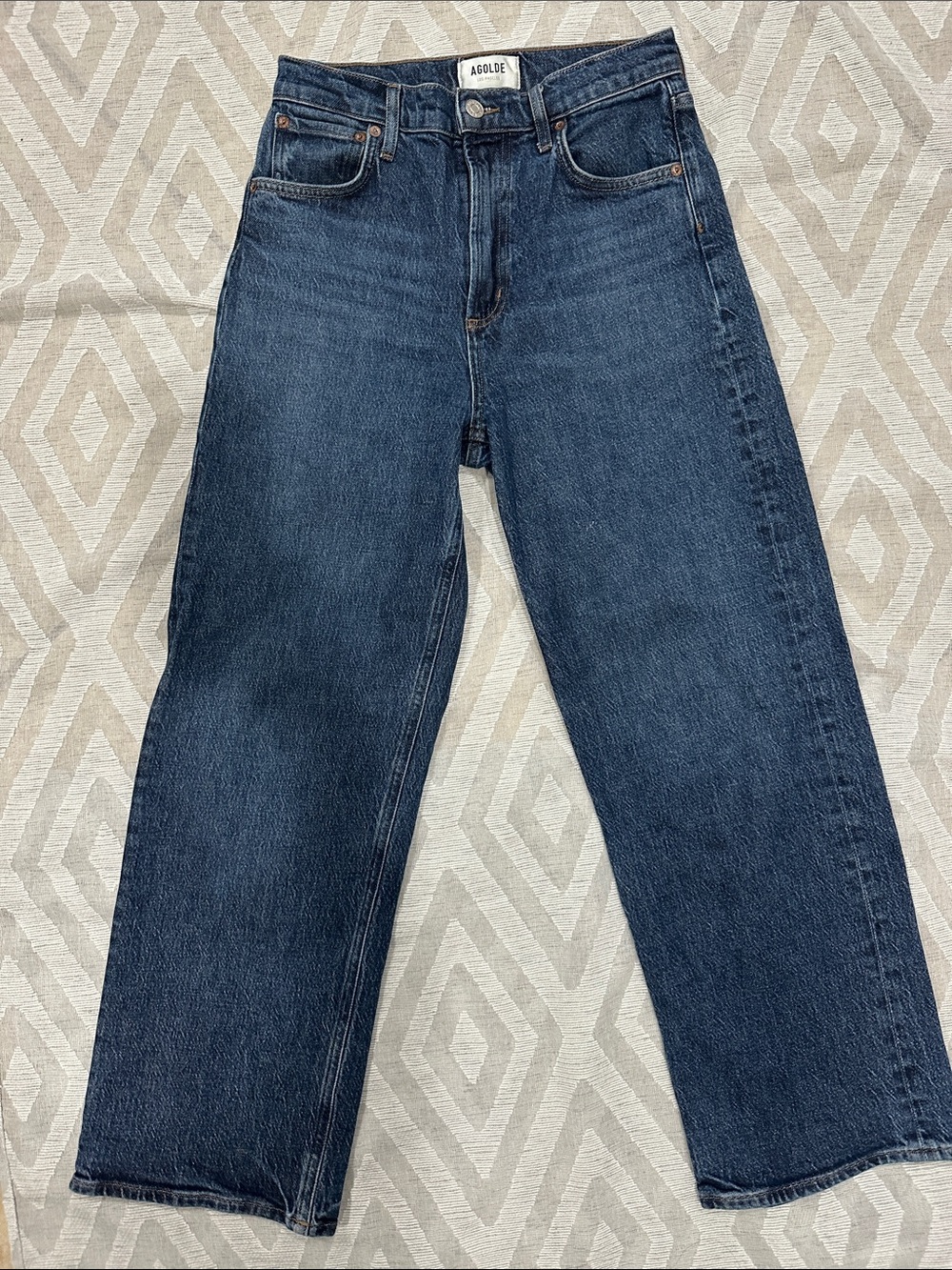 Agolde Men's Straight Leg Jeans in Deep Indigo
